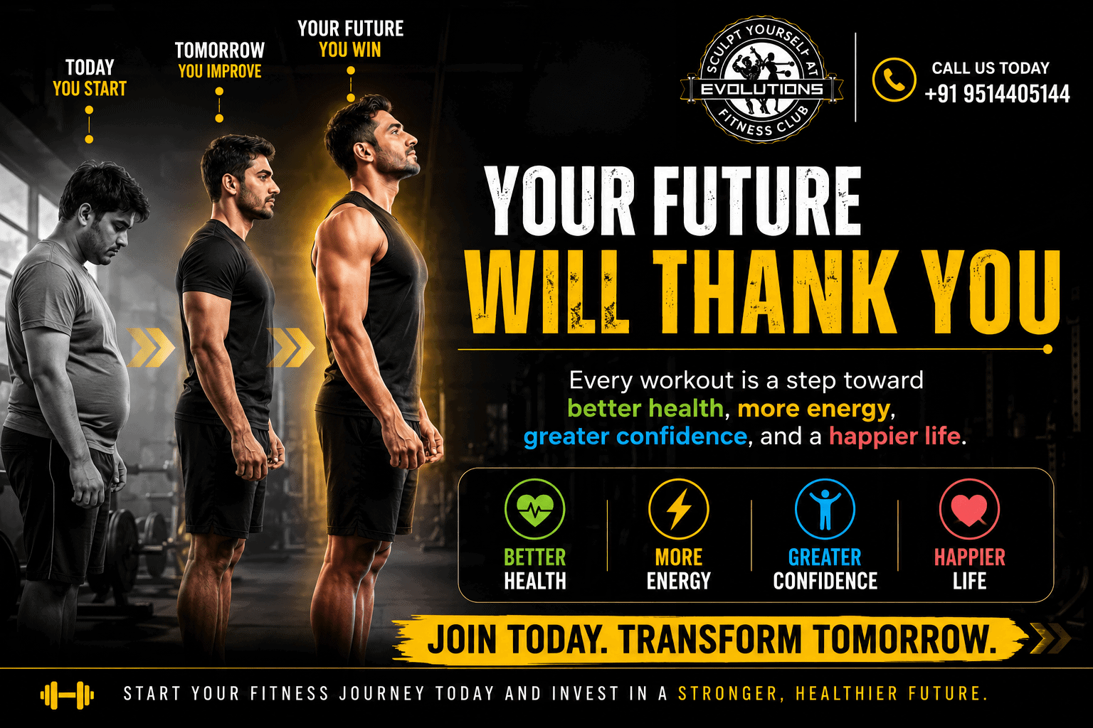 Your Future Will Thank You:The Life-Changing Benefits of Joining a Gym Today